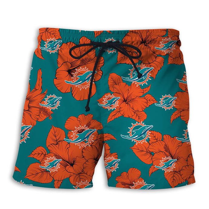 Miami Dolphins Tropical Floral Shorts