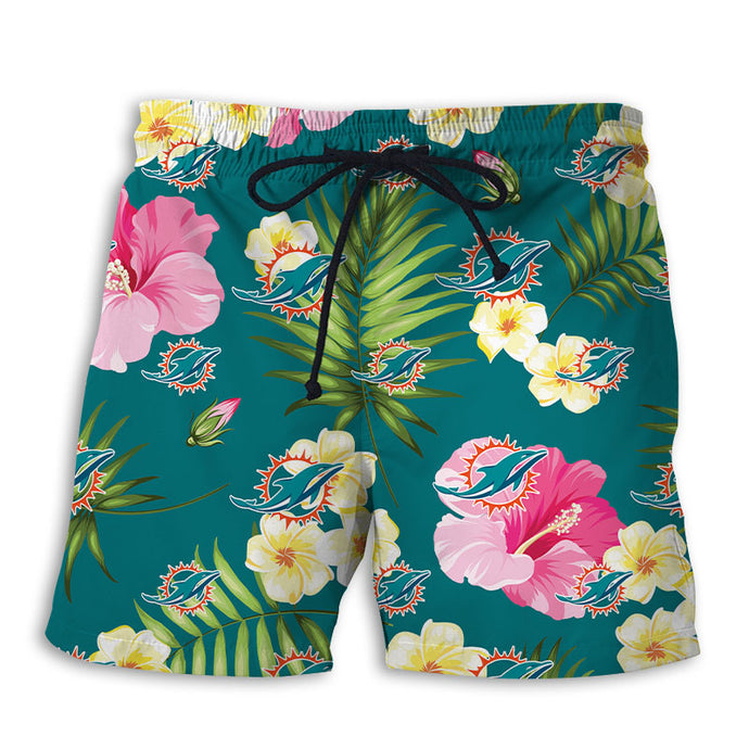 Miami Dolphins Summer Floral Shorts