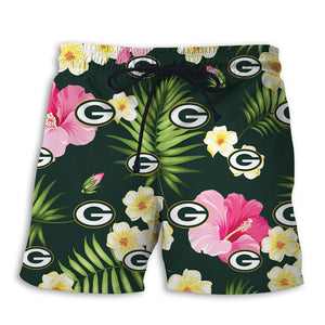 Green Bay Packers Summer Floral Shorts