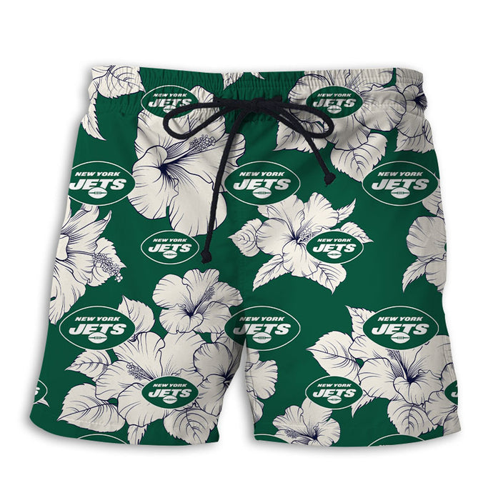 New York Jets Tropical Floral Shorts