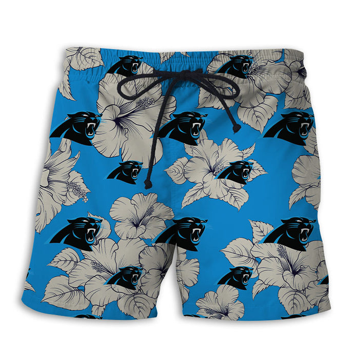 Carolina Panthers Tropical Floral Shorts