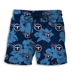 Tennessee Titans Tropical Floral Shorts