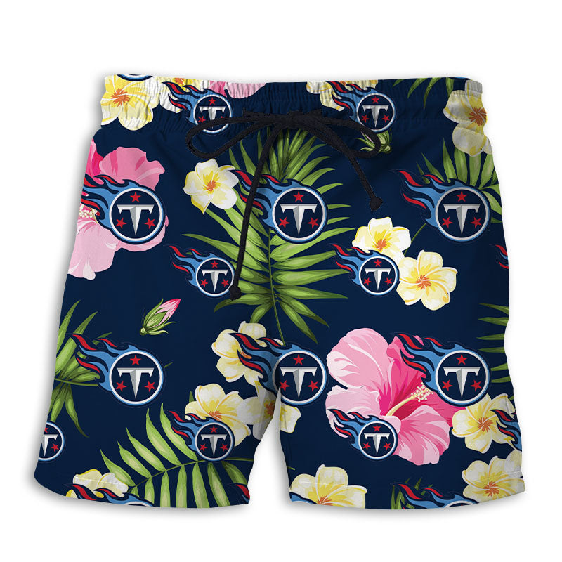 Tennessee Titans Summer Floral Shorts