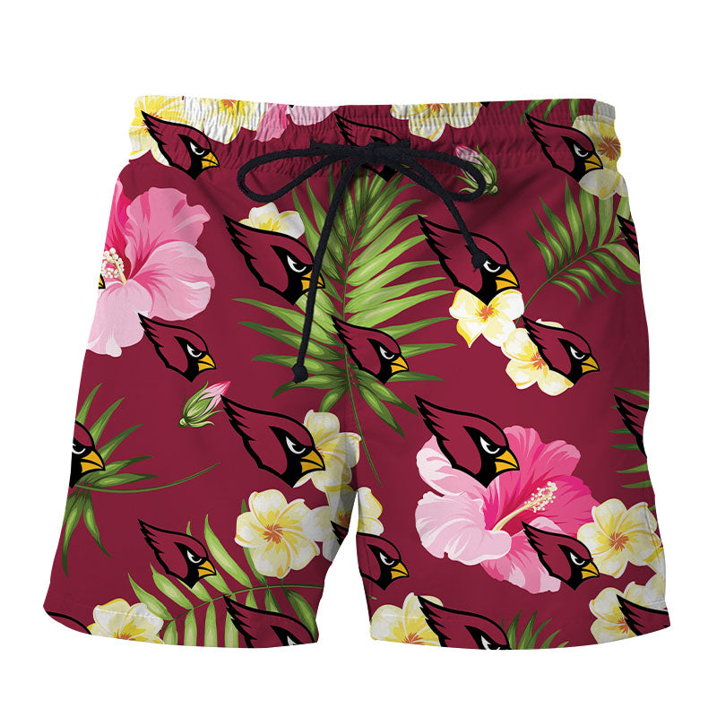 Arizona Cardinals Summer Floral Shorts