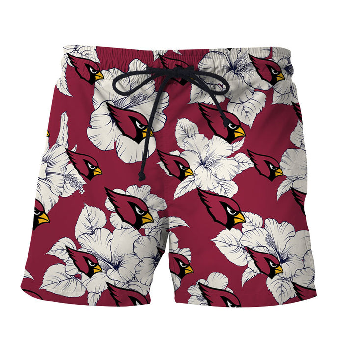 Arizona Cardinals Tropical Floral Shorts