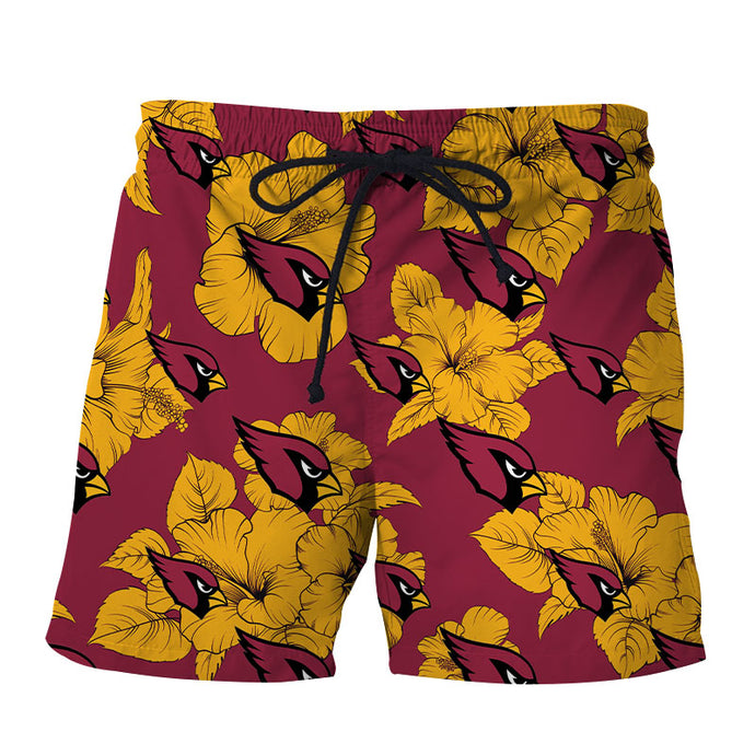 Arizona Cardinals Tropical Floral Shorts