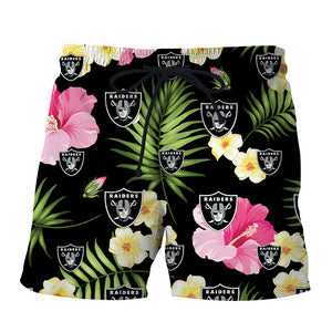 Las Vegas Raiders Summer Floral Shorts