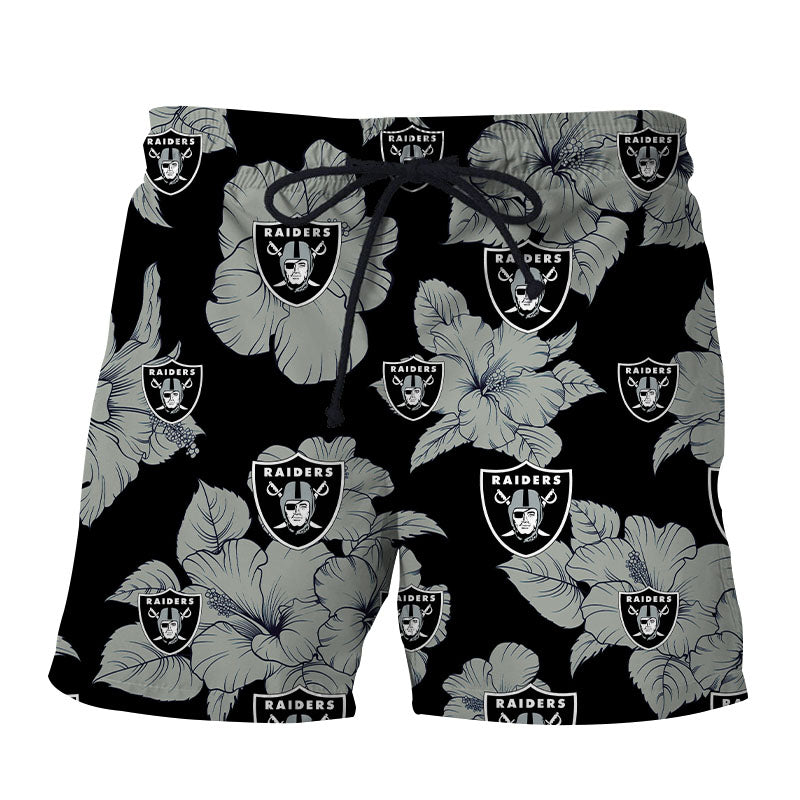 Las Vegas Raiders Tropical Floral Shorts