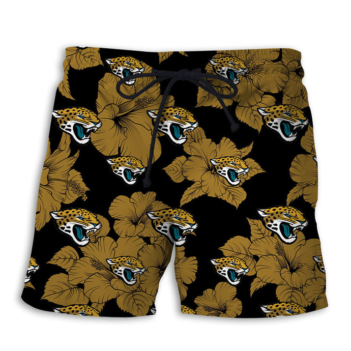 Jacksonville Jaguars Tropical Floral Shorts