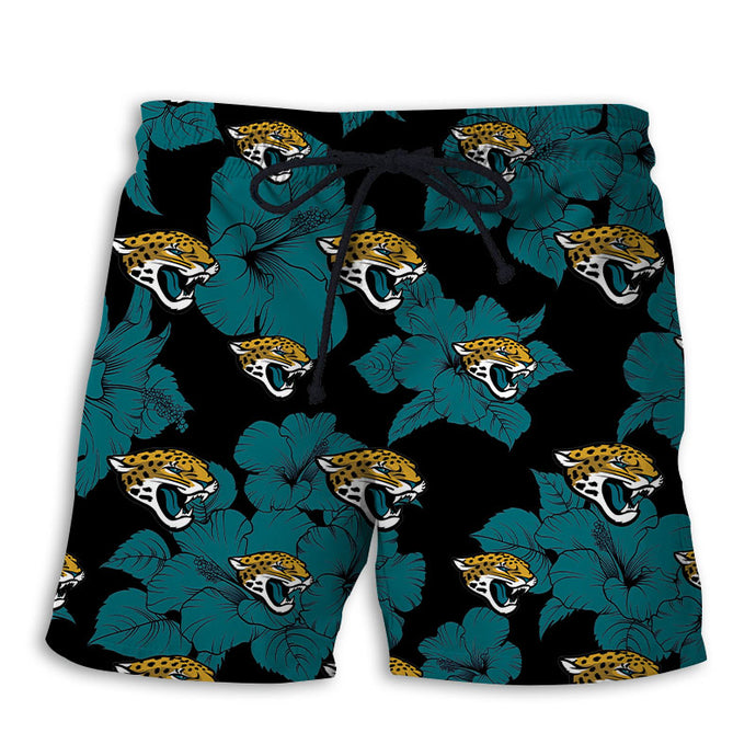 Jacksonville Jaguars Tropical Floral Shorts