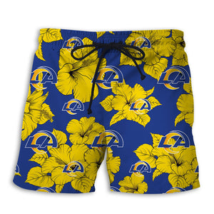 Los Angeles Rams Tropical Floral Shorts