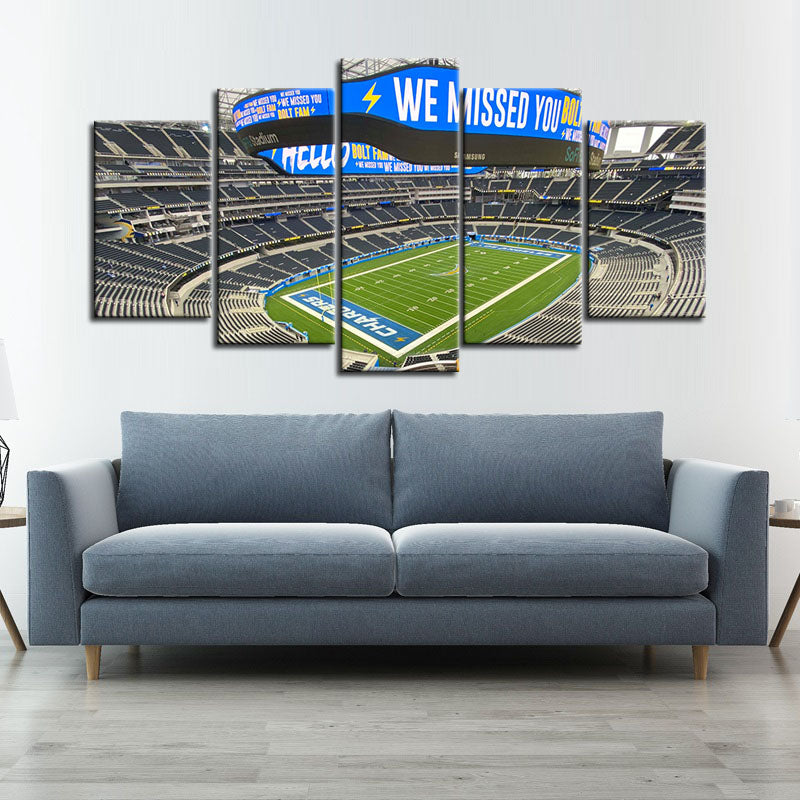 Los Angeles Chargers Stadium Wall Canvas 1