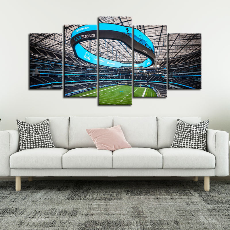 Los Angeles Chargers Stadium Wall Canvas 5