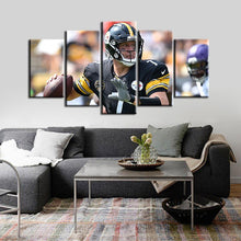 Load image into Gallery viewer, Ben Roethlisberger Pittsburgh Steelers 5 Pieces Painting Canvas