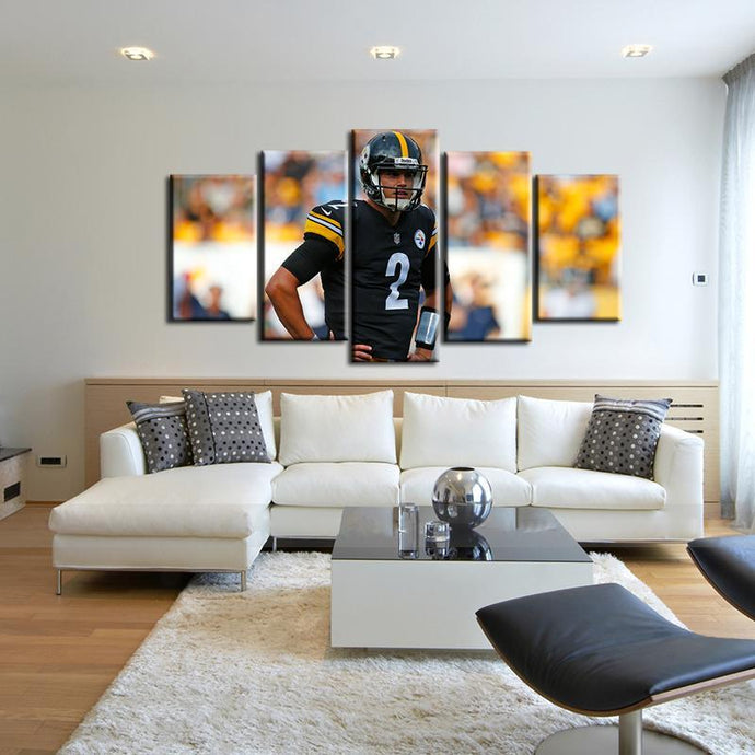 Mason Rudolph Pittsburgh Steelers 5 Pieces Painting Canvas