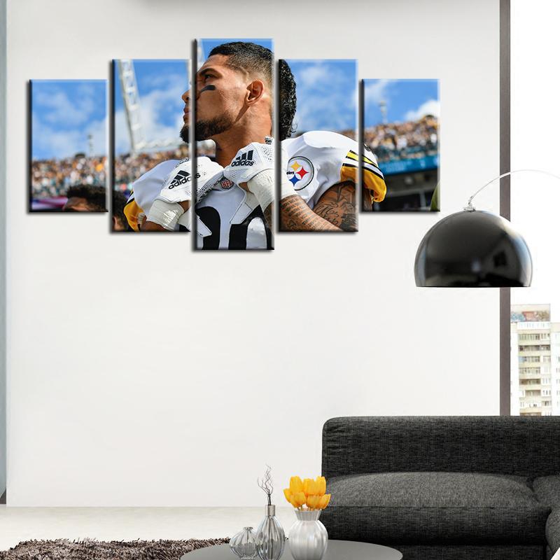 James Conner Pittsburgh Steelers 5 Pieces Painting Canvas