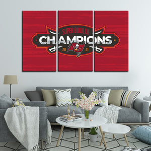 Tampa Bay Buccaneers Superbowl Champion Wall Canvas