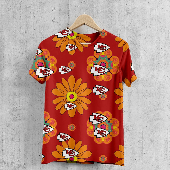 Kansas City Chiefs Summer Floral T-Shirt