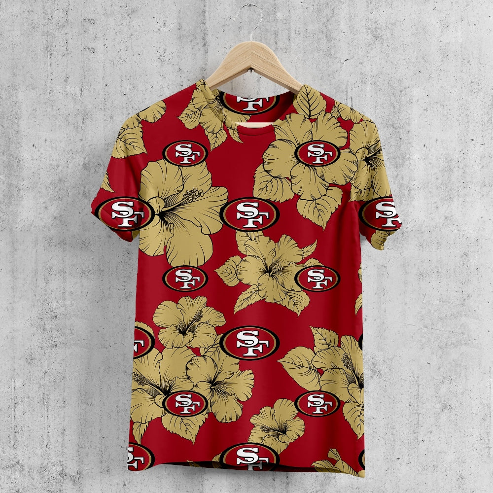 San Francisco 49ers Tropical Floral T-Shirt