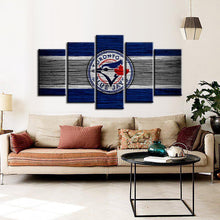 Load image into Gallery viewer, Toronto Blue Jays Wooden Look Canvas