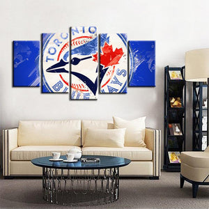 Toronto Blue Jays Paint Splash Canvas