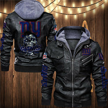 Load image into Gallery viewer, New York Giants 3D Skull Leather Jacket