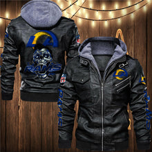 Load image into Gallery viewer, Los Angeles Rams Skull 3D Leather Jacket