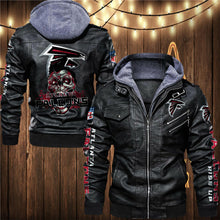 Load image into Gallery viewer, Atlanta Falcons Skull 3D Leather Jacket