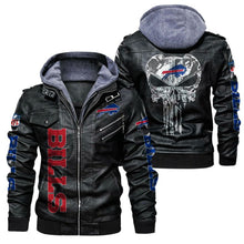 Load image into Gallery viewer, Buffalo Bills Skull Leather Jacket