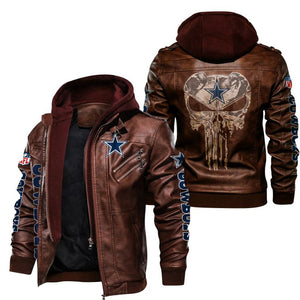 Dallas Cowboys Skull Leather Jacket