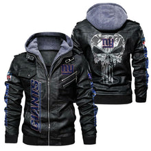 Load image into Gallery viewer, New York Giants Skull Leather Jacket