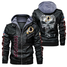 Load image into Gallery viewer, Washington Commanders Skull Leather Jacket