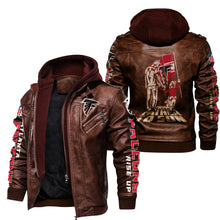 Load image into Gallery viewer, Atlanta Falcons From Father to Son Leather Jacket