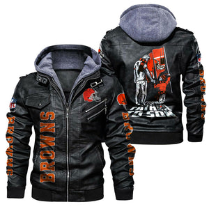 Cleveland Browns From Father to Son Leather Jacket
