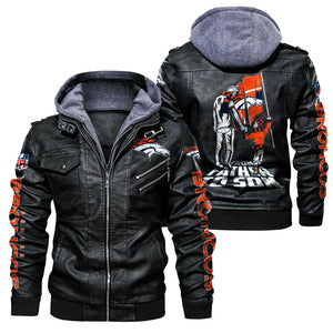 Denver Broncos From Father to Son Leather Jacket