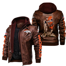 Load image into Gallery viewer, Denver Broncos From Father to Son Leather Jacket