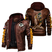 Load image into Gallery viewer, Green Bay Packers From Father to Son Leather Jacket