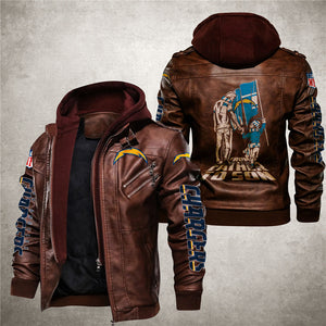 Los Angeles Chargers From Father to Son Leather Jacket