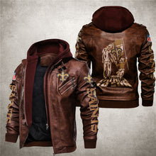 Load image into Gallery viewer, New Orleans Saints From Father to Son Leather Jacket