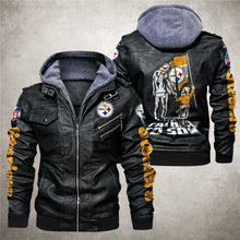 Load image into Gallery viewer, Pittsburgh Steelers From Father to Son Leather Jacket