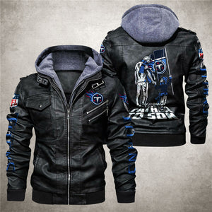 Tennessee Titans From Father to Son Leather Jacket