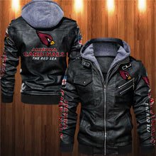 Load image into Gallery viewer, Arizona Cardinals Leather Jacket