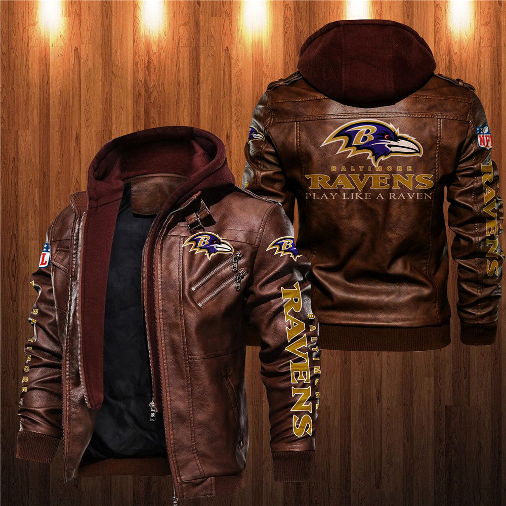 Baltimore Ravens Leather Jacket