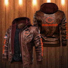 Load image into Gallery viewer, Chicago Bears Leather Jacket