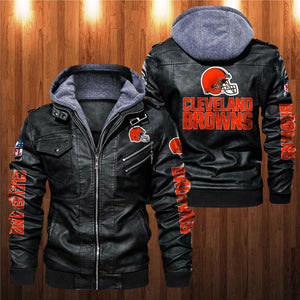 Cleveland Browns Leather Jacket