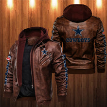 Load image into Gallery viewer, Dallas Cowboys Leather Jacket