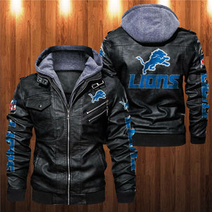 Detroit Lions Leather Jacket