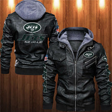 Load image into Gallery viewer, New York Jets Leather Jacket