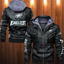 Load image into Gallery viewer, Philadelphia Eagles Leather Jacket