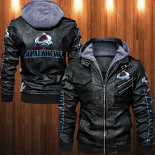 Load image into Gallery viewer, Colorado Avalanche Leather Jacket